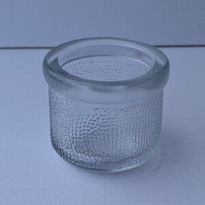 Vintage 42 Textured Sage Clear 3" Glass Jar